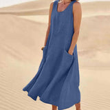 Isaline – Robe fluide légère avec poches