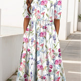 Carline – Robe midi fleurie