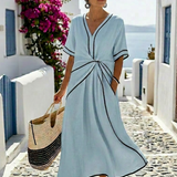 Linéa – Robe midi col V