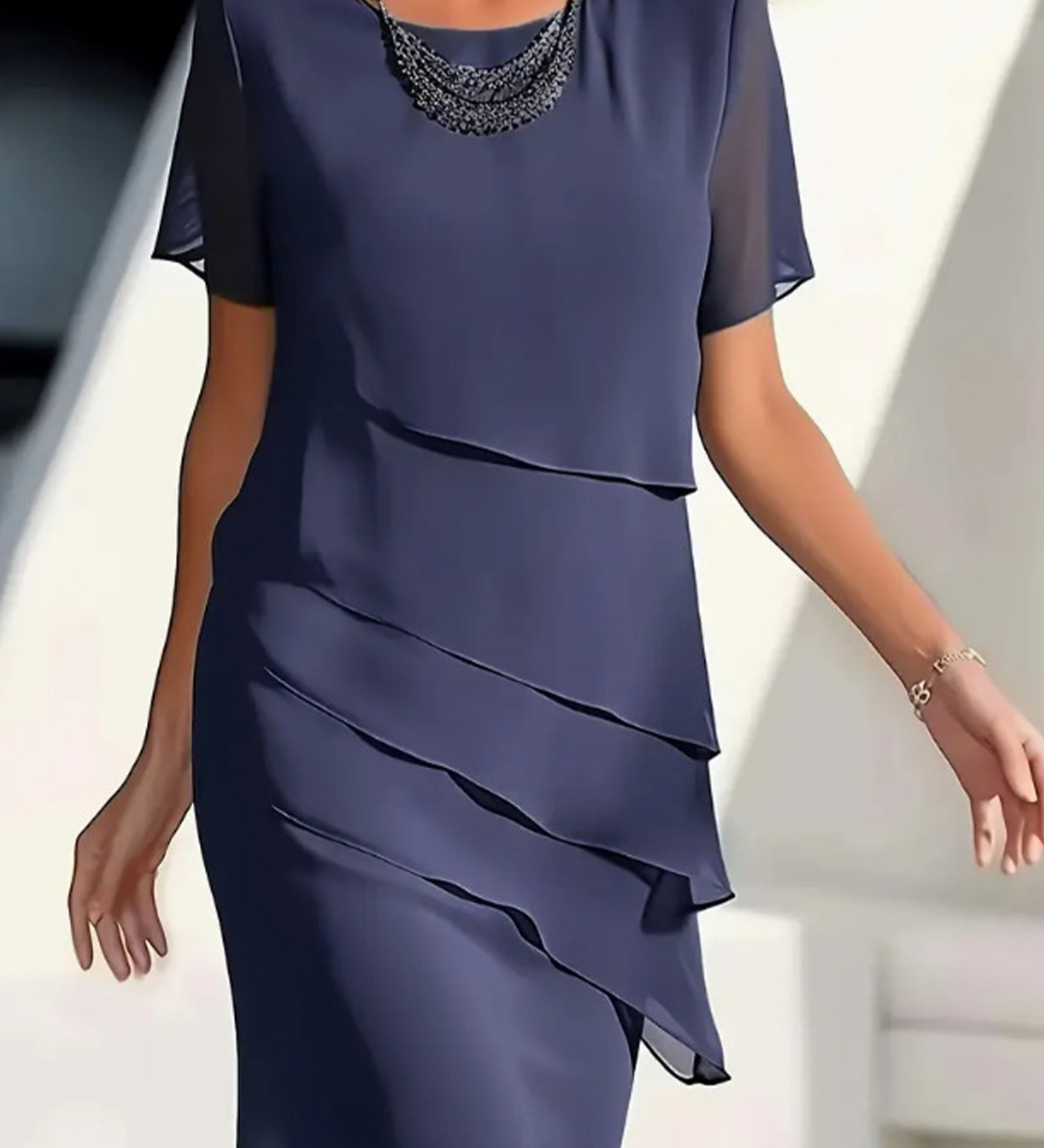 Kendra – Robe élégante en chiffon
