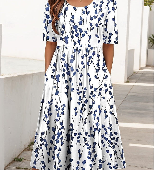 Carline – Robe midi fleurie