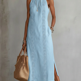 Jimena – Robe midi col mao élégante