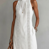 Jimena – Robe midi col mao élégante