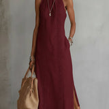 Jimena – Robe midi col mao élégante