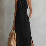Jimena – Robe midi col mao élégante