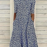 Annie – Robe midi fluide et confortable à imprimé floral